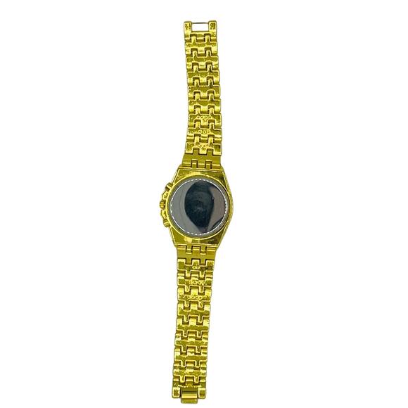 Fashion Gold Tone Rhinestone Analog Watch - Picture 6 of 13